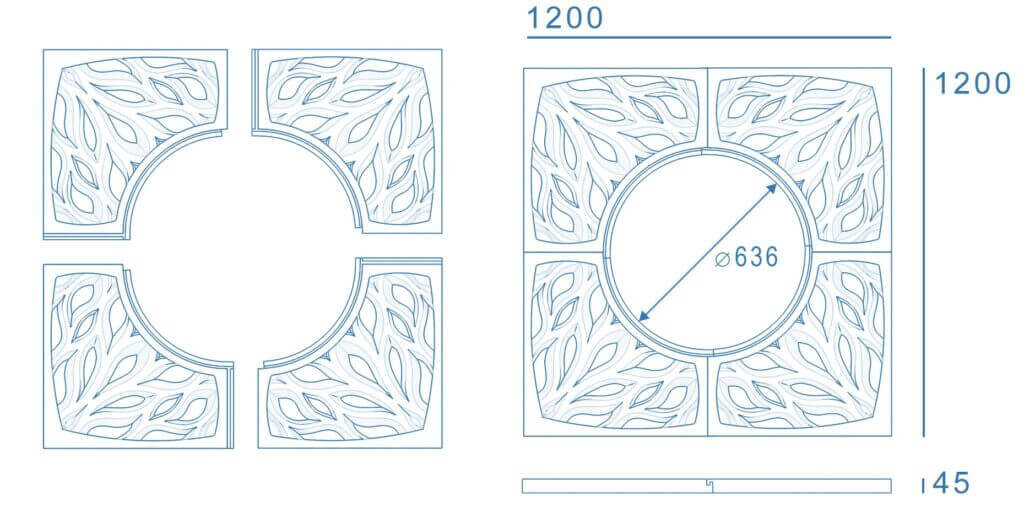 Приствольная решетка для дерева ZKING CRUST 1.2х1.2м Черная в Волоколамске фото