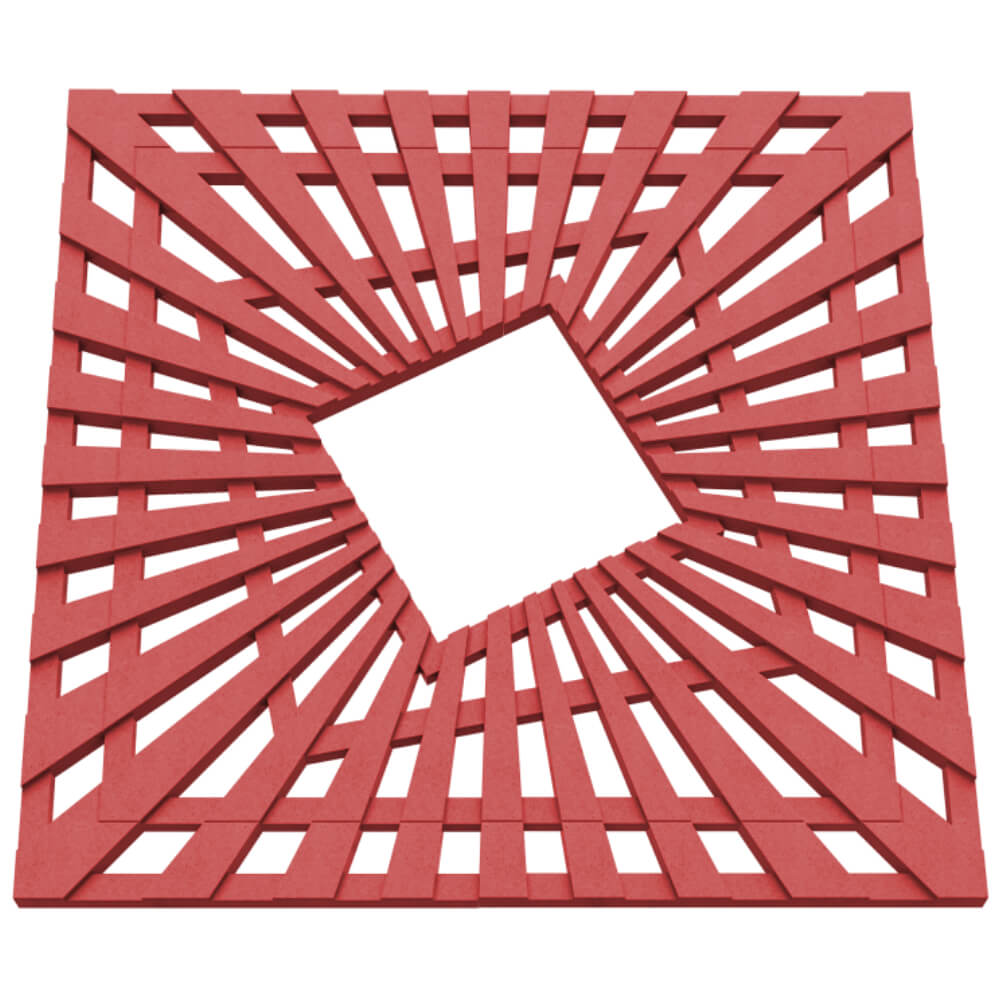 Приствольная решетка для дерева ZKING ATMOSPHERE 1.2х1.2м Красная в Волоколамске фото