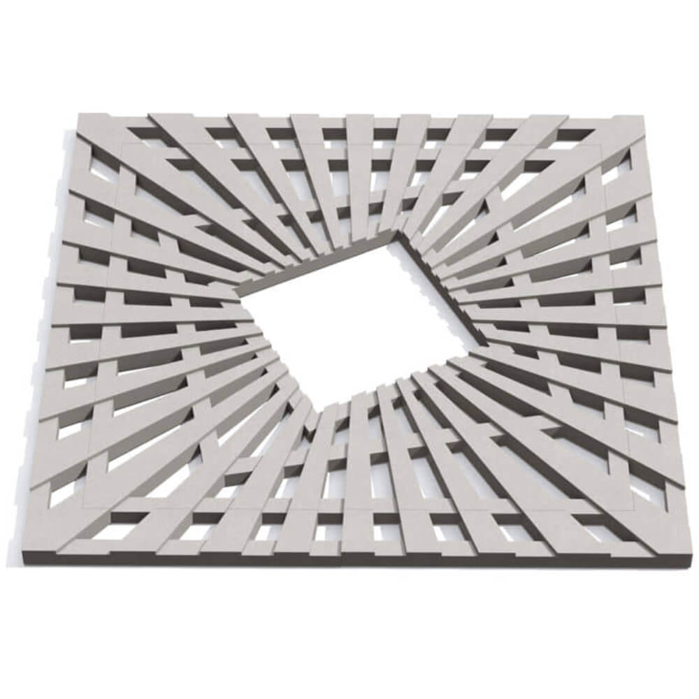 Приствольная решетка для дерева ZKING ATMOSPHERE 1.2х1.2м Бежевая Волоколамск фото