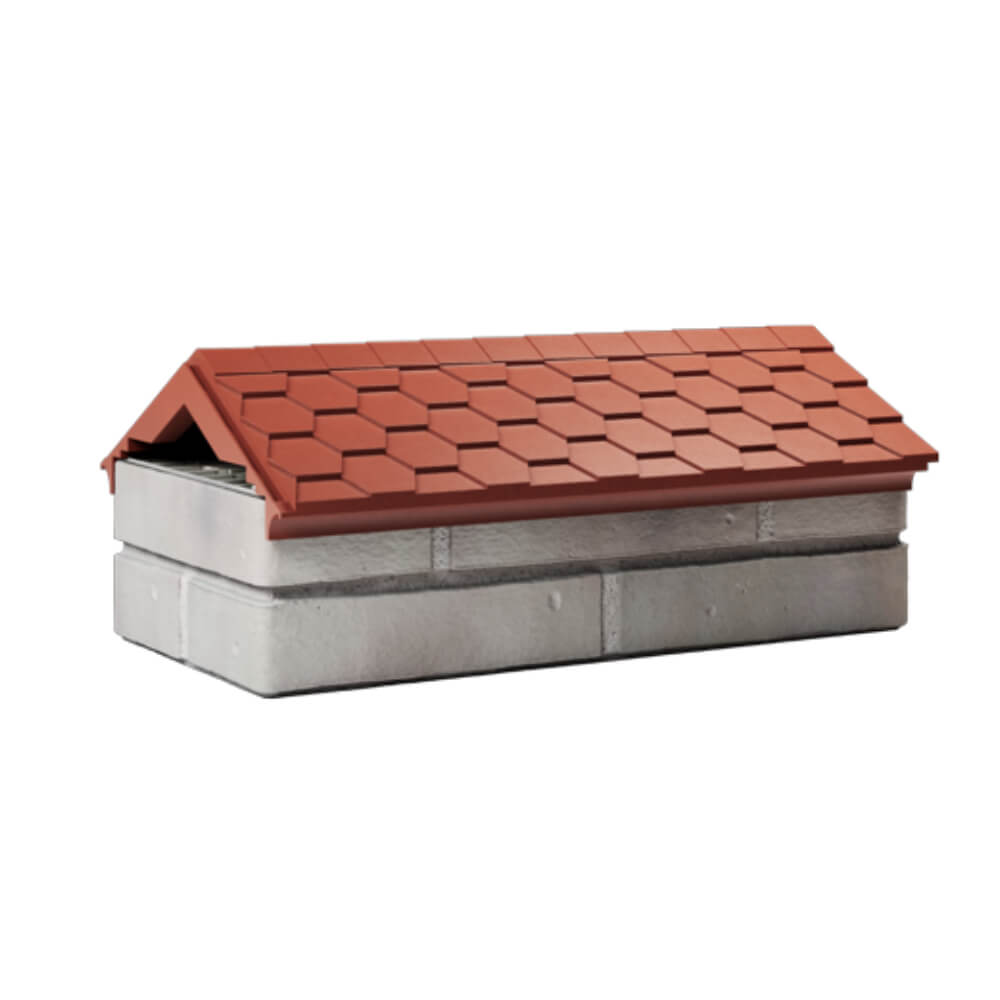 Парапет Zking Эверест Красный с посадкой на 1 кирпич (200/225/255мм) Волоколамск фото