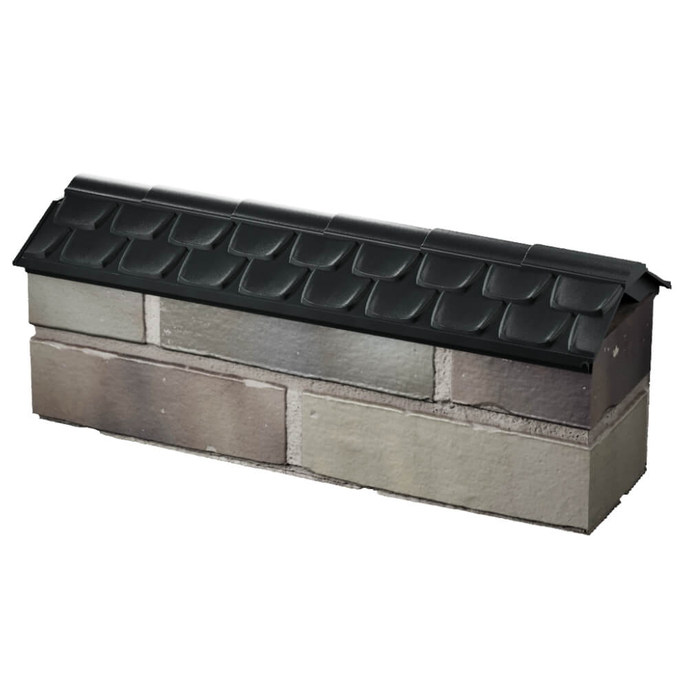 Парапет Zking Эльбрус Черный с посадкой на 0.5 кирпича (130мм) в Волоколамске фото