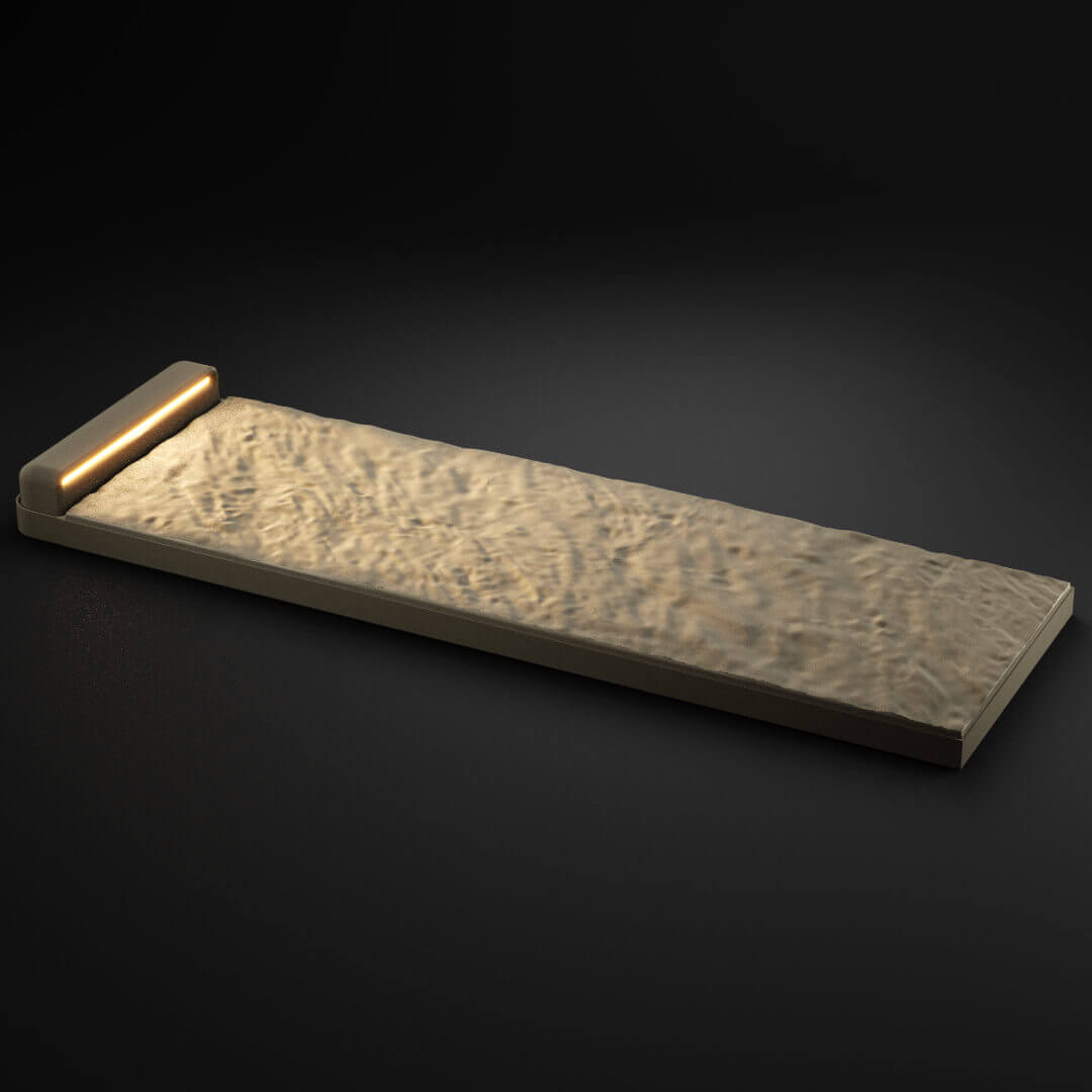 LED Светильник для шаговой плиты STONE Светлая Галька 330х75х98мм в Волоколамске фото