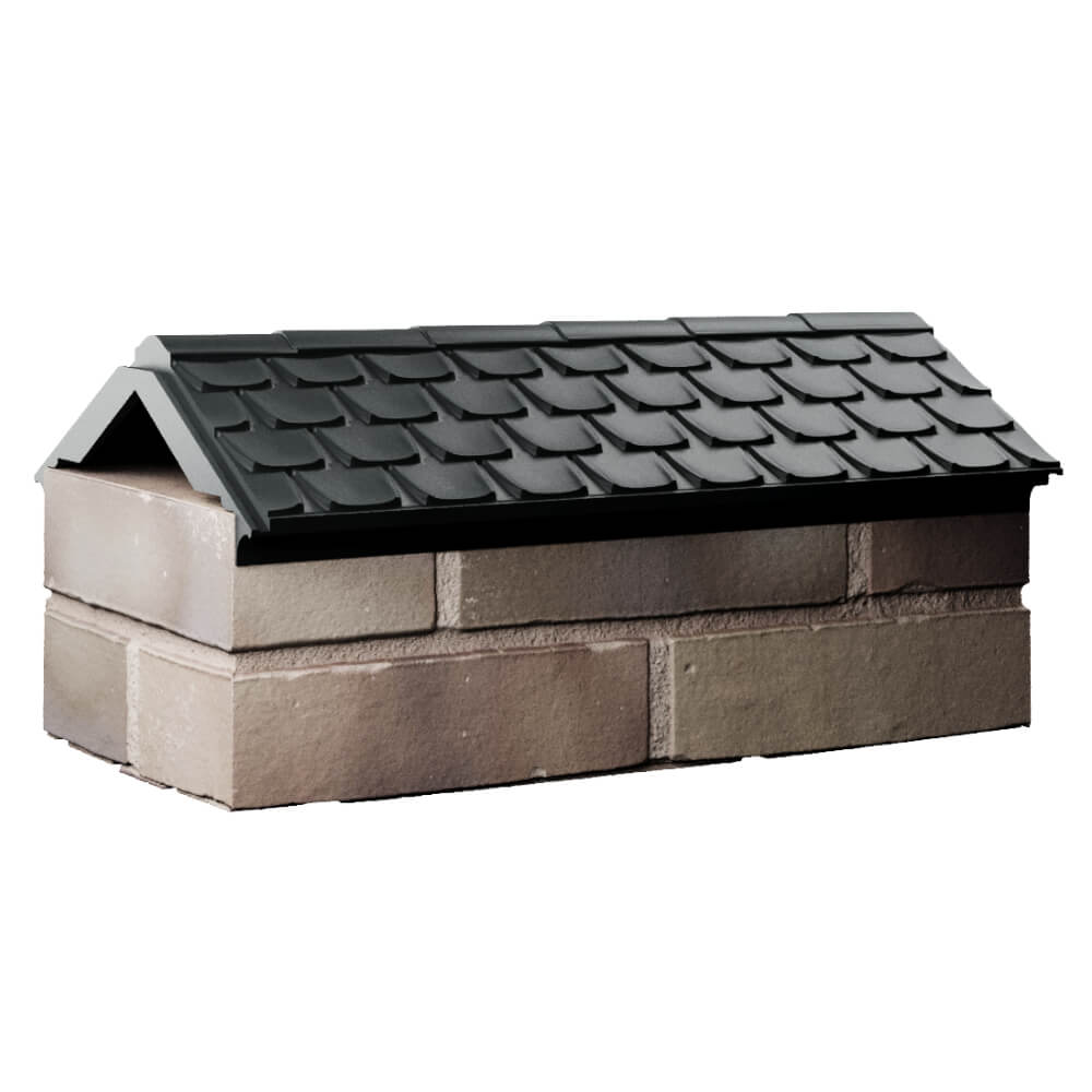Парапет Zking Эльбрус Черный с посадкой на 1 кирпич (255мм) Волоколамск фото