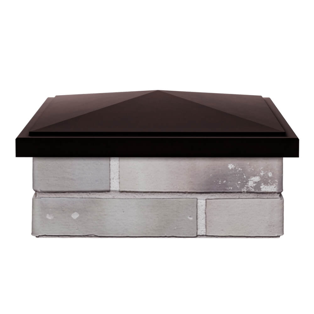 Колпак Zking БонаМоно Коричневый на столб 1.5х1.5 кирпича (385х385, 400х400мм) Волоколамск фото