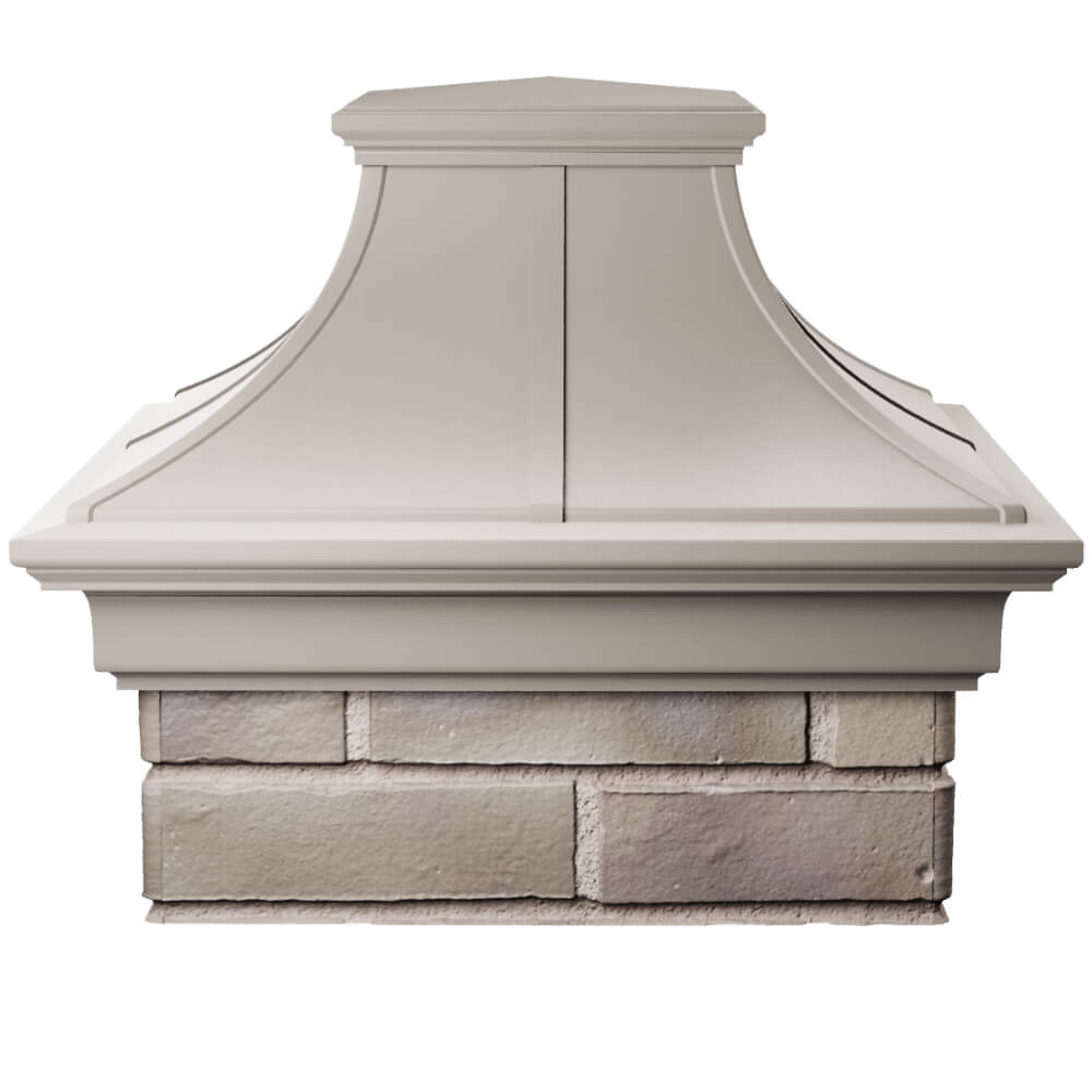 Колпак Zking Монблан Премиум Бежевый на столб 1.5х1.5 кирпича (385х385мм) Волоколамск фото