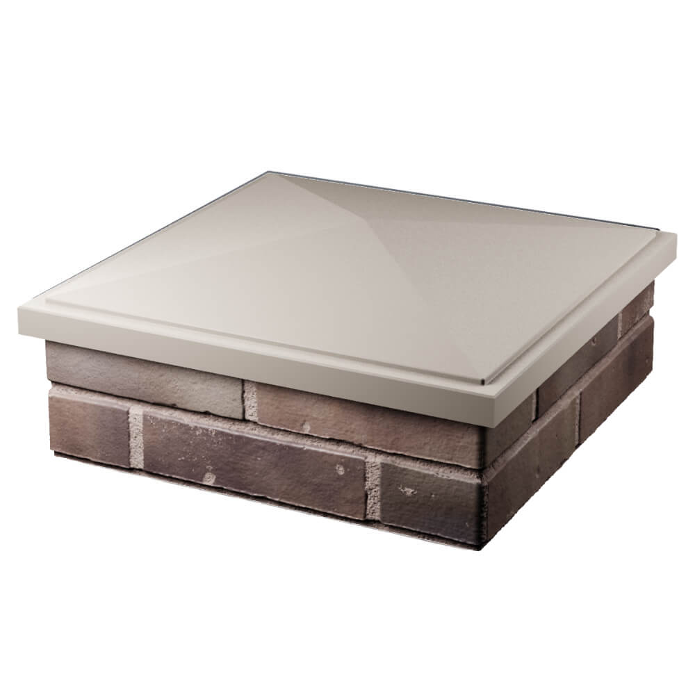 Колпак Zking БонаМоно Бежевый на столб 2х2 кирпича (515х515, 530х530мм) в Волоколамске фото