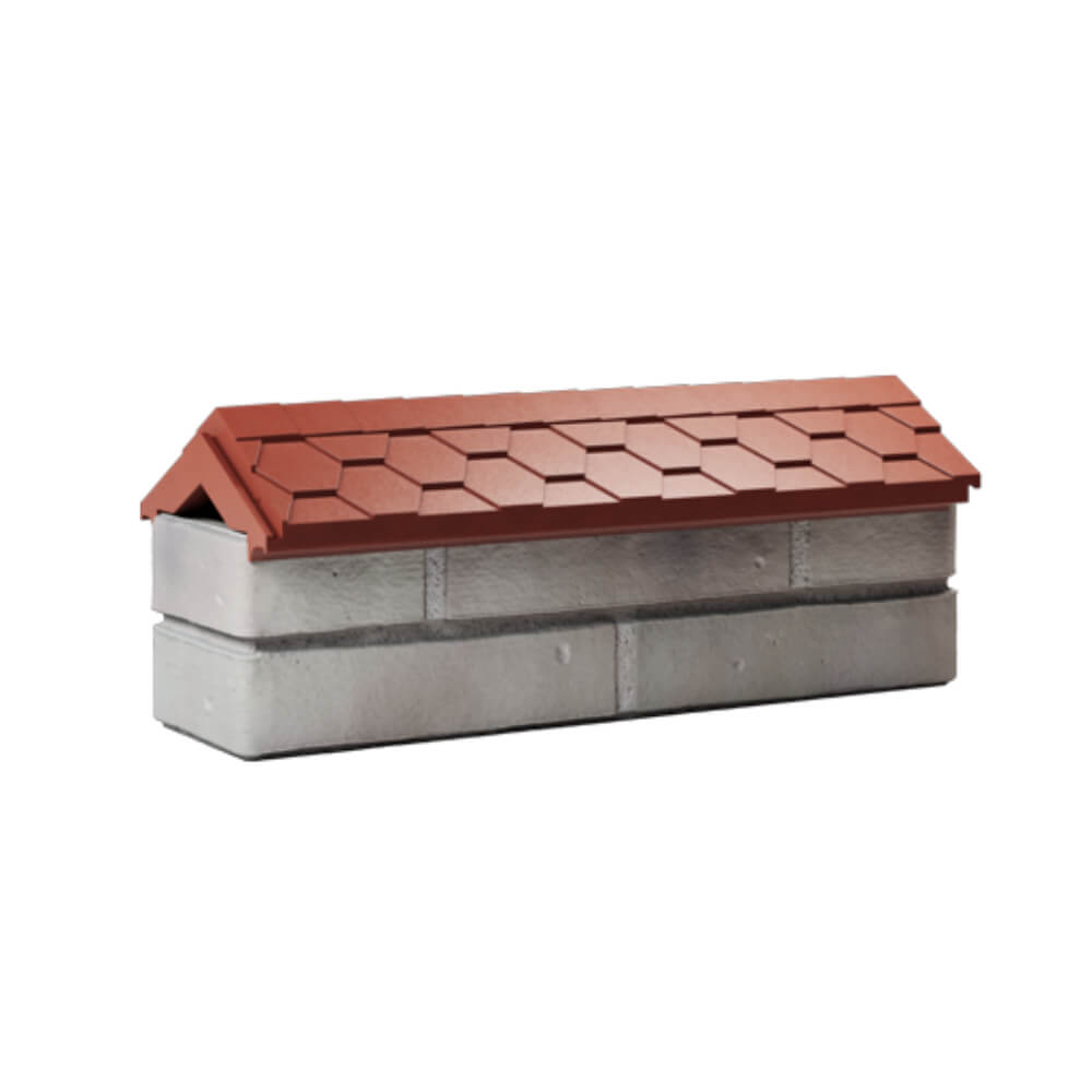 Парапет Zking Эверест Красный с посадкой на 0.5 кирпича (130мм) Волоколамск фото