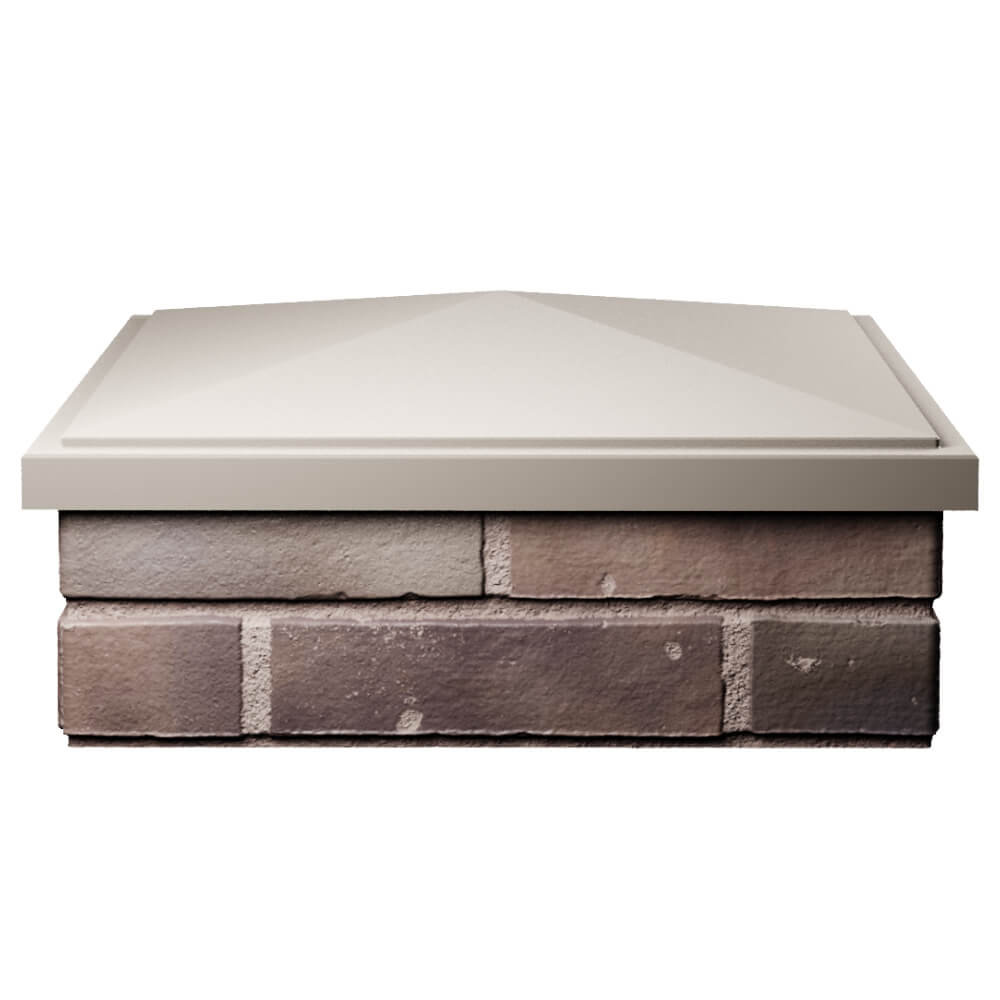 Колпак Zking БонаМоно Бежевый на столб 2х2 кирпича (515х515, 530х530мм) Волоколамск фото