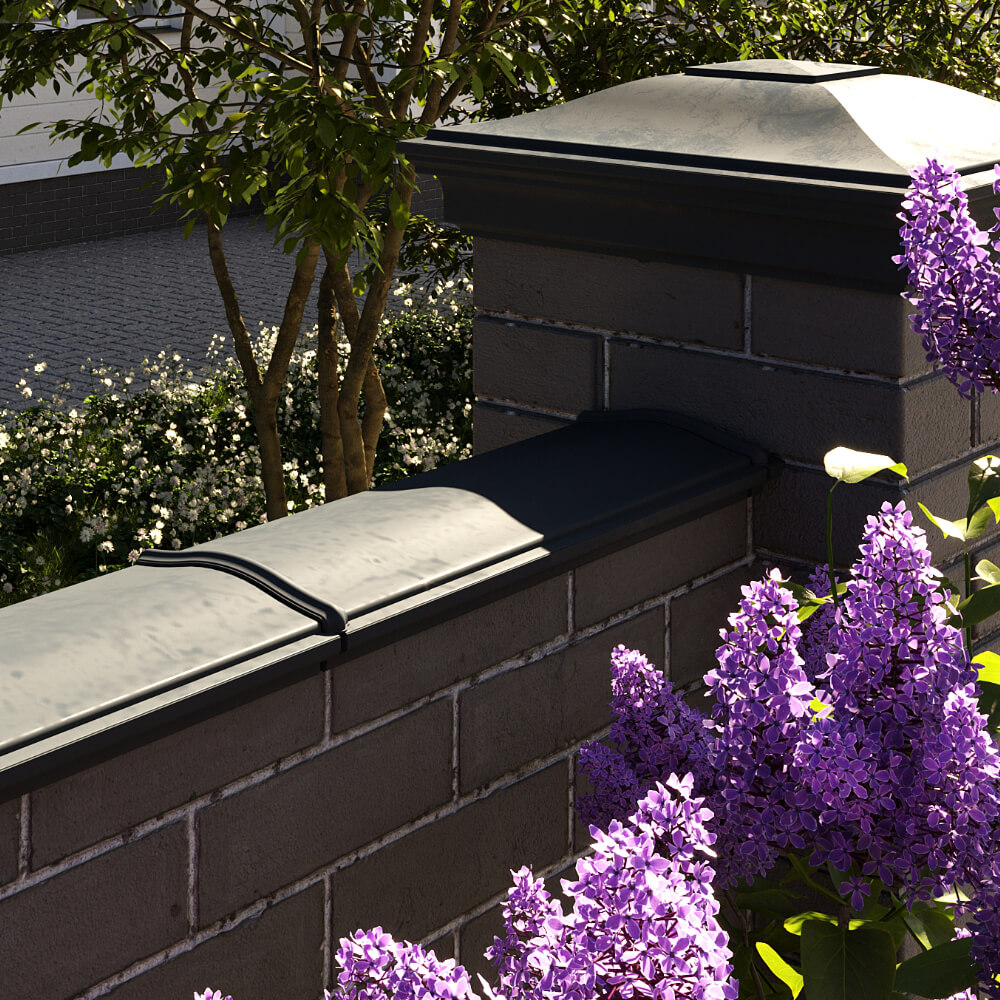 Парапет Zking Монблан Черный посадка на 0.5 кирпича (130мм) в Волоколамске фото