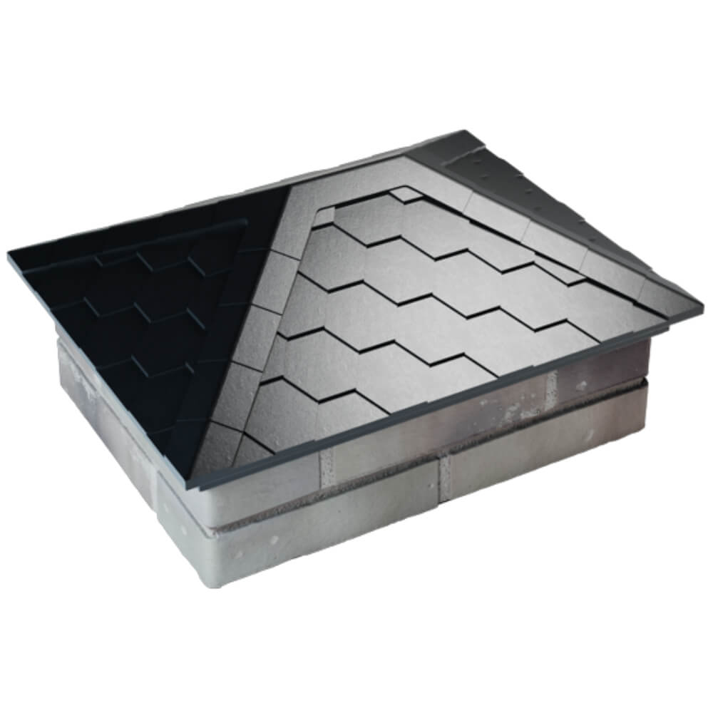 Колпак Zking Эверест Черный на столб 2х1.5 кирпича (520х390мм) Волоколамск фото