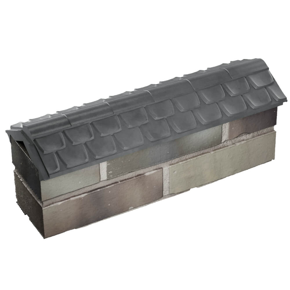 Парапет Zking Эльбрус Серый с посадкой на 0.5 кирпича (130мм) в Волоколамске фото