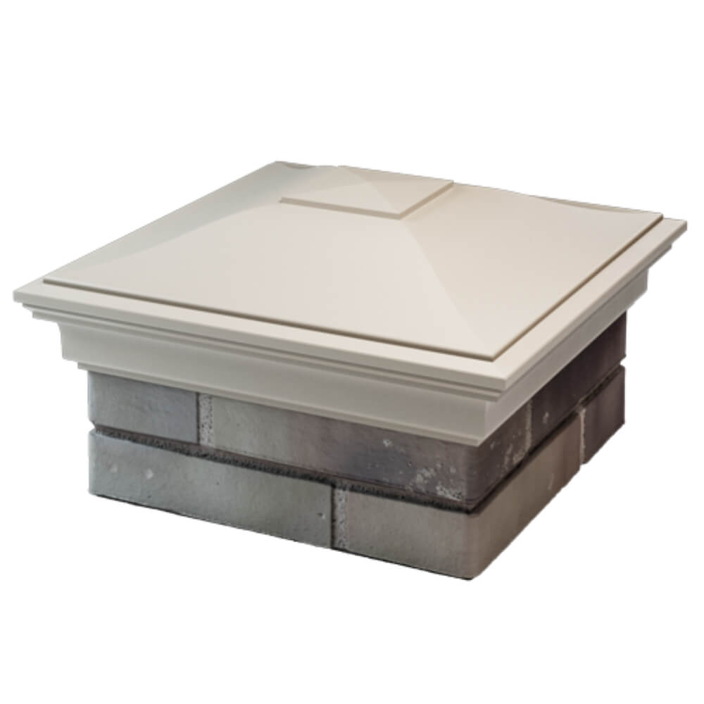 Колпак Zking Монблан Бежевый на столб 1.5х1.5 кирпича (385х385мм) в Волоколамске фото