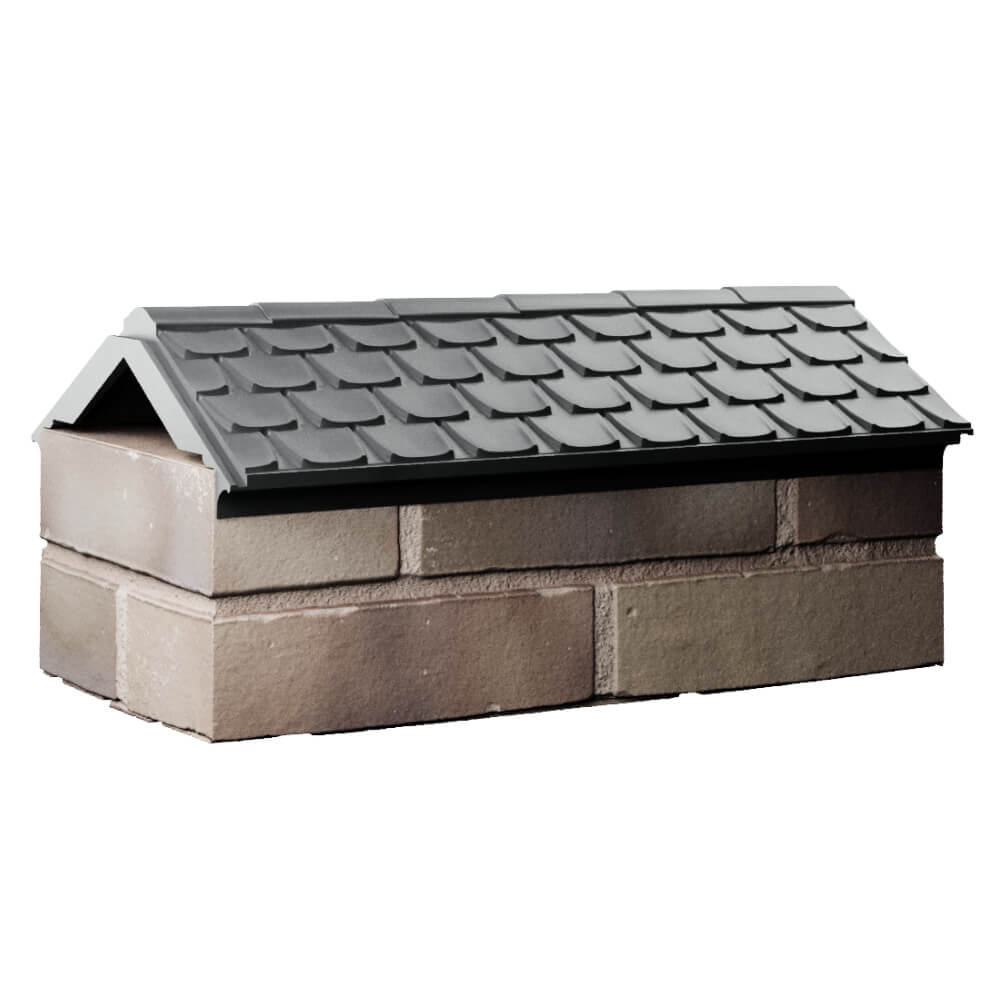 Парапет Zking Эльбрус Серый с посадкой на 1 кирпич (255мм) Волоколамск фото