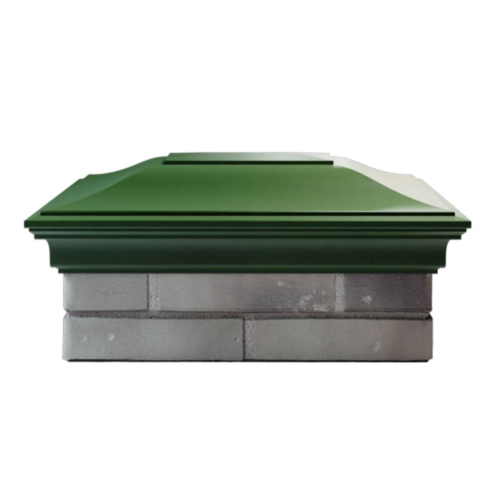 Колпак Zking Монблан Зеленый на столб 2х1.5 кирпича (515х385мм) в Волоколамске фото