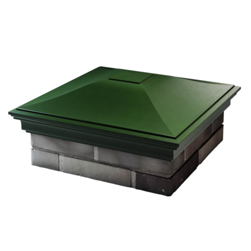 Колпак Zking Монблан Зеленый на столб 2х2 кирпича (515х515мм) в Волоколамске фото