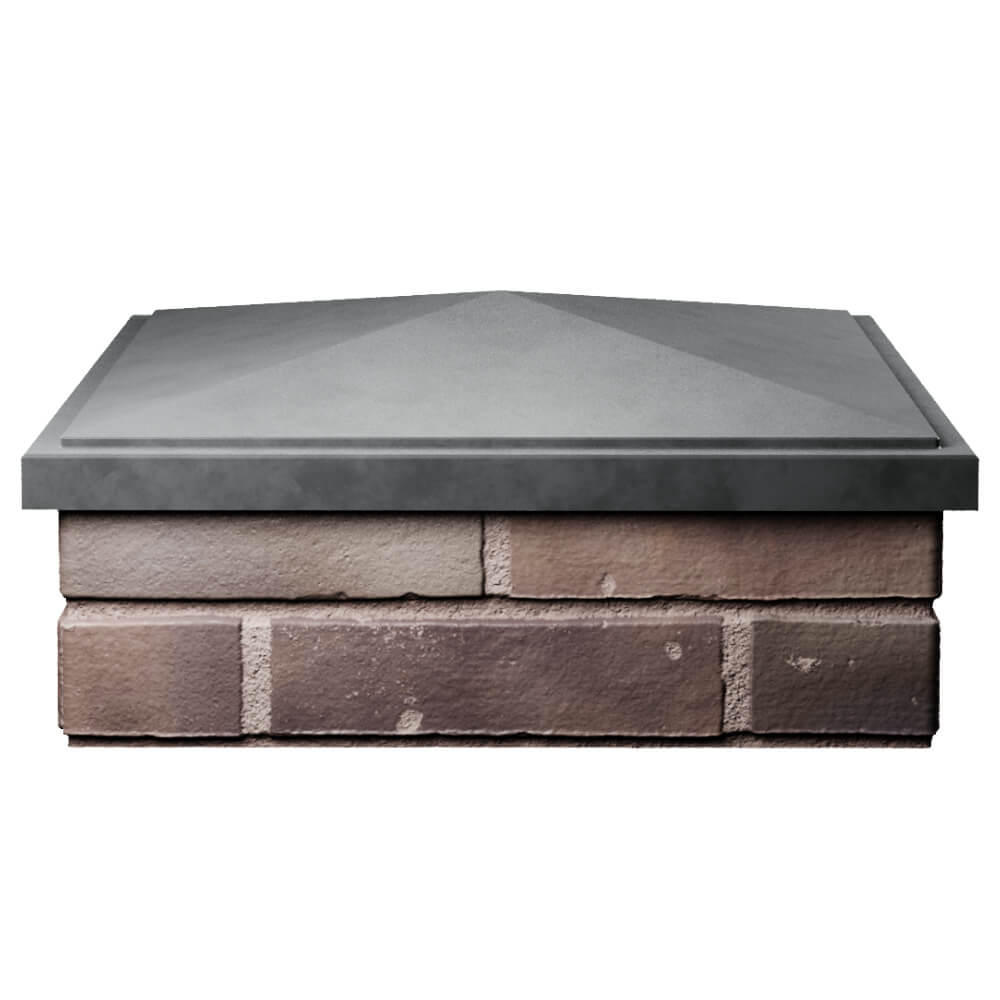 Колпак Zking БонаМоно Серый на столб 2х2 кирпича (515х515, 530х530мм) Волоколамск фото