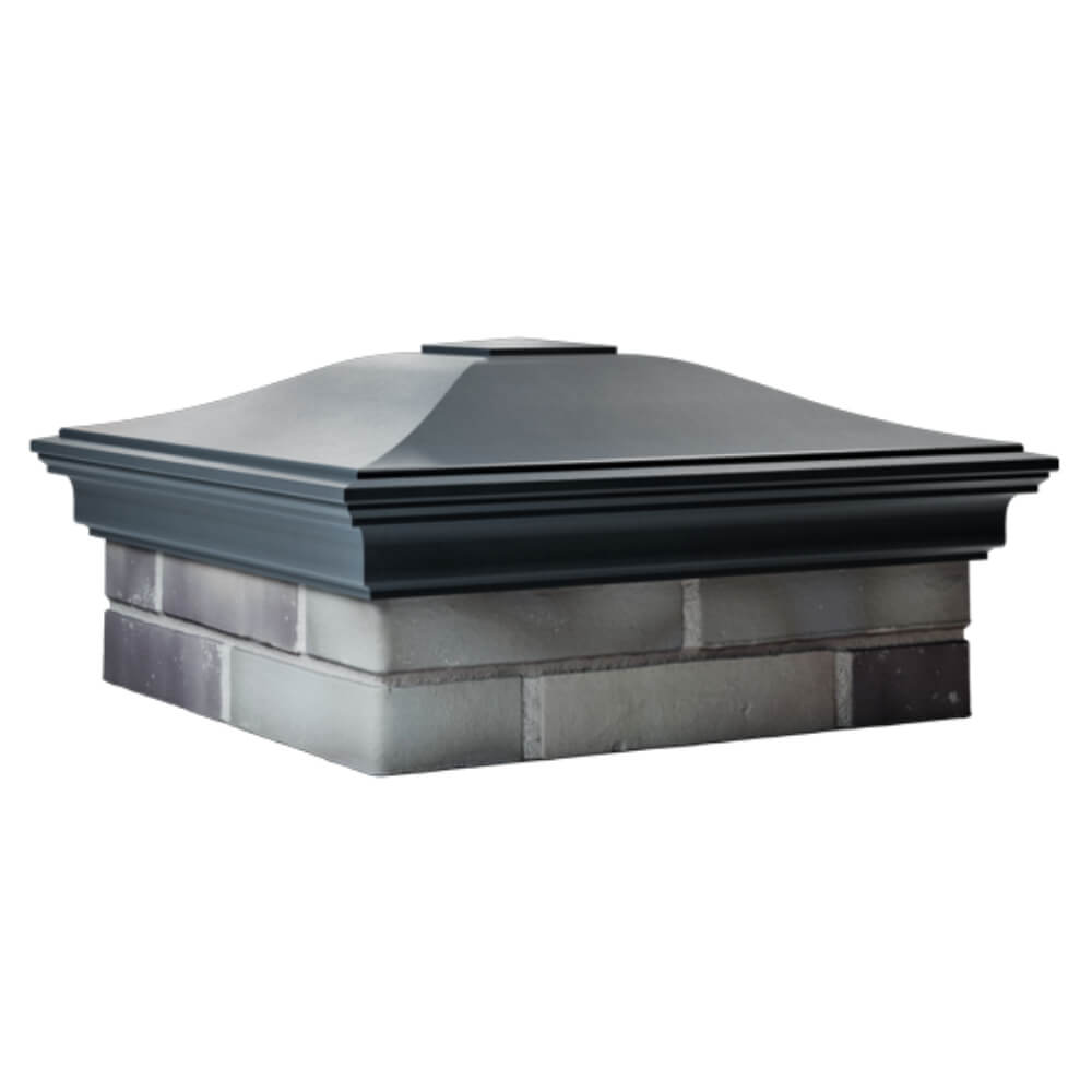 Колпак Zking Монблан Серый на столб 2х2 кирпича (515х515мм) в Волоколамске фото