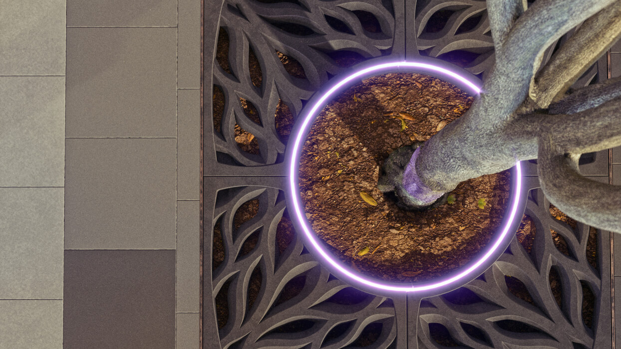 Приствольная решетка для дерева ZKING CRUST 1.2х1.2м Черная в Волоколамске фото