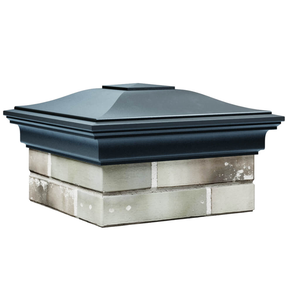 Колпак Zking Монблан Серый на столб 1.5х1.5 кирпича (385х385мм) в Волоколамске фото