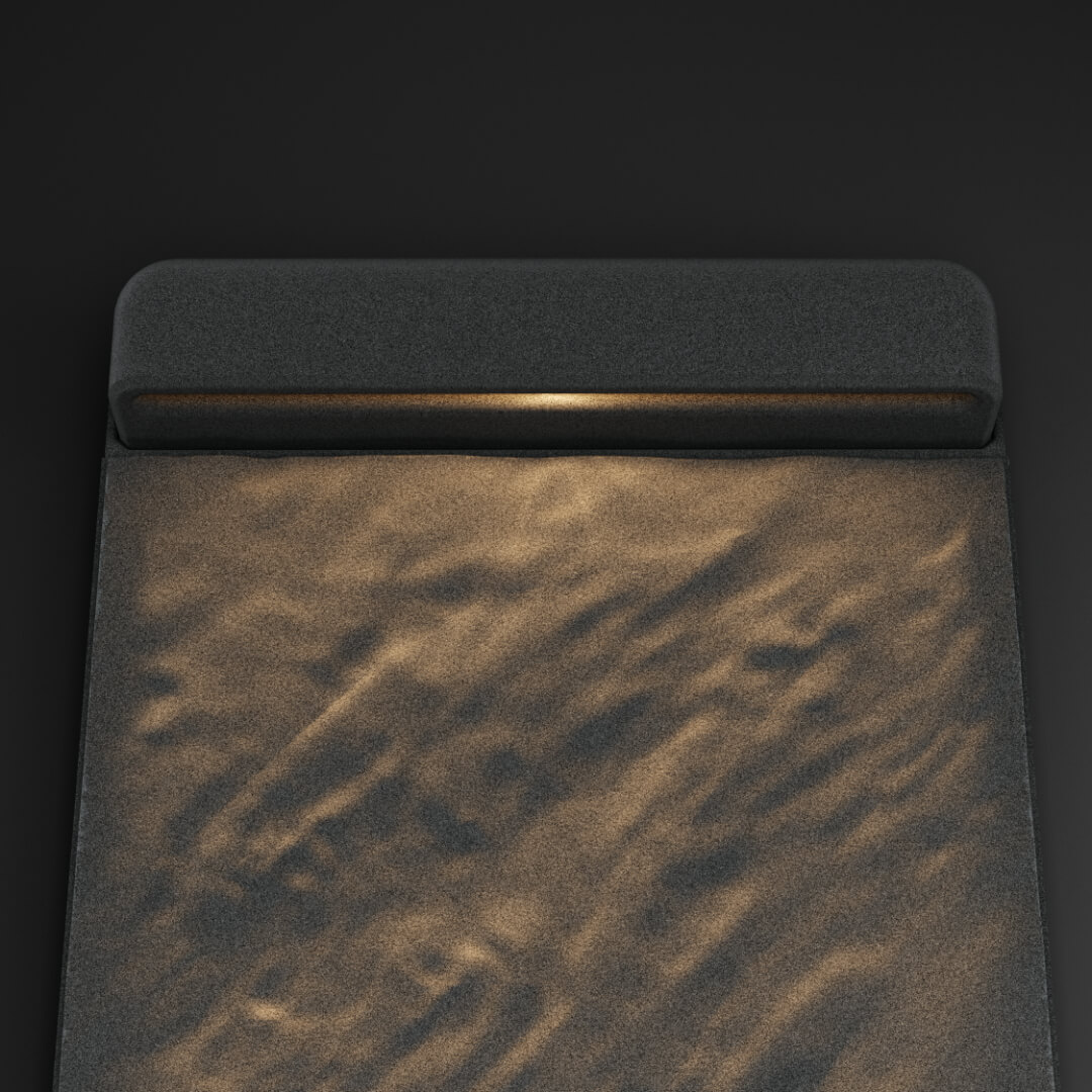 LED Светильник для шаговой плиты STONE Графитовый Серый 330х75х98мм в Волоколамске фото