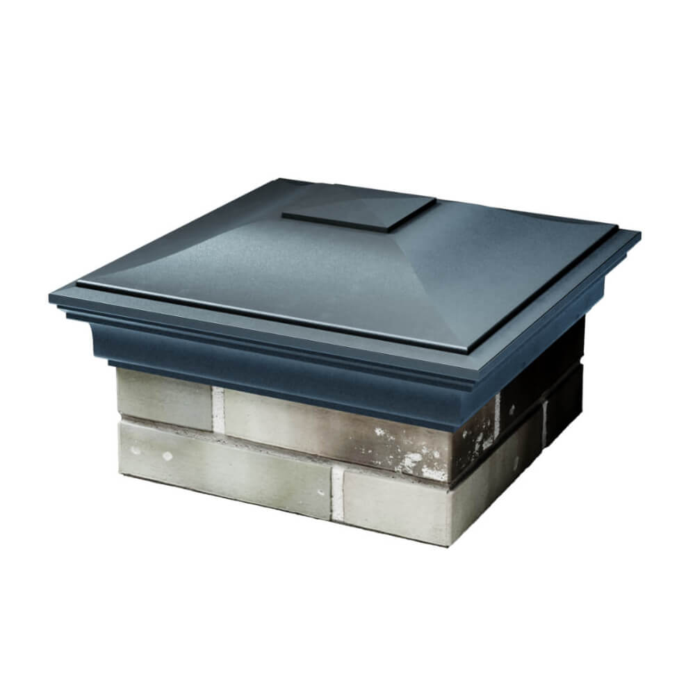 Колпак Zking Монблан Серый на столб 1.5х1.5 еврокирпича 0.7НФ (355х355мм) в Волоколамске фото