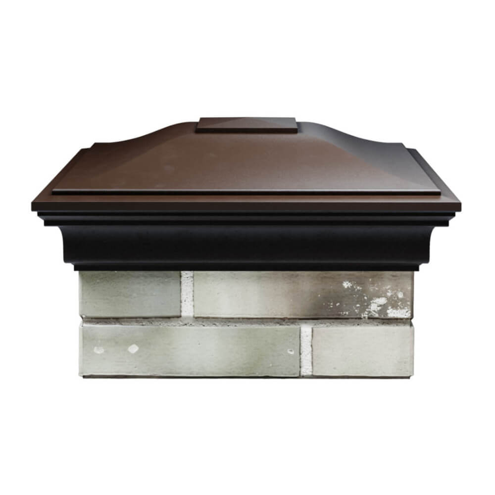 Колпак Zking Монблан Коричневый на столб 1.5х1.5 еврокирпича 0.7НФ (355х355мм) Волоколамск фото