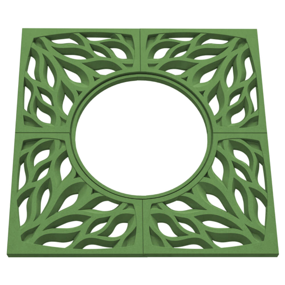 Приствольная решетка для дерева ZKING CRUST 1.2х1.2м Зеленая в Волоколамске фото