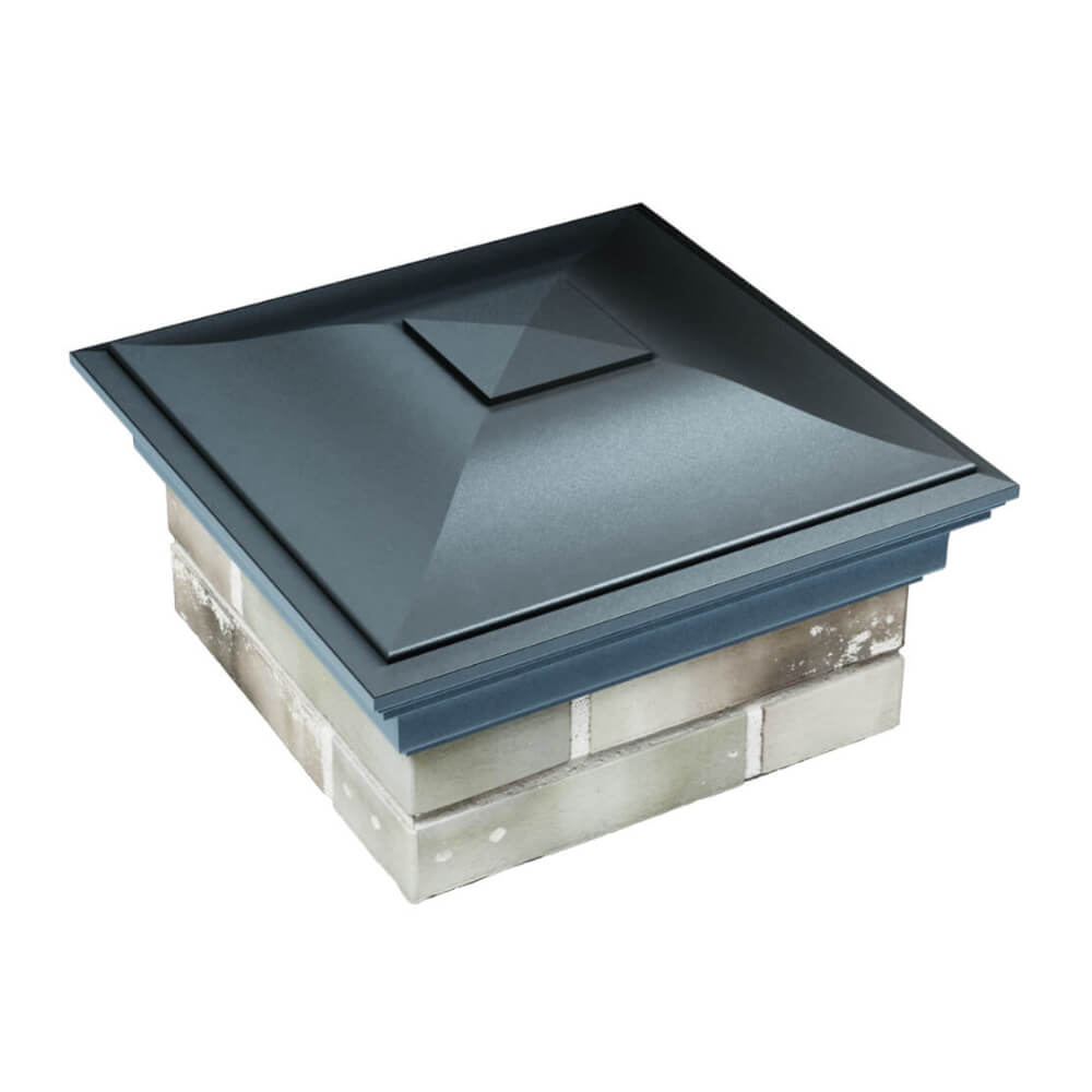 Колпак Zking Монблан Серый на столб 1.5х1.5 еврокирпича 0.7НФ (355х355мм) в Волоколамске фото