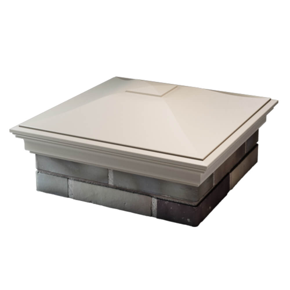 Колпак Zking Монблан Бежевый на столб 2х2 кирпича (515х515мм) в Волоколамске фото