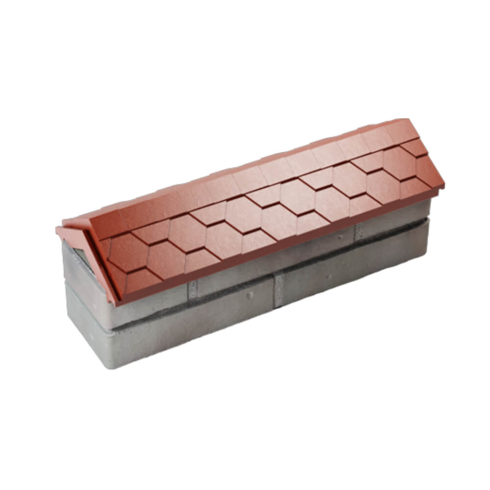 Парапет Zking Эверест Красный с посадкой на 0.5 кирпича (130мм) в Волоколамске фото