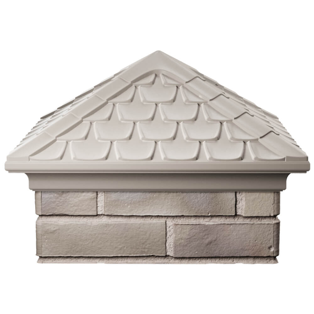 Колпак Zking Эльбрус Бежевый на столб 1.5х1.5 кирпича (385х385мм) Волоколамск фото