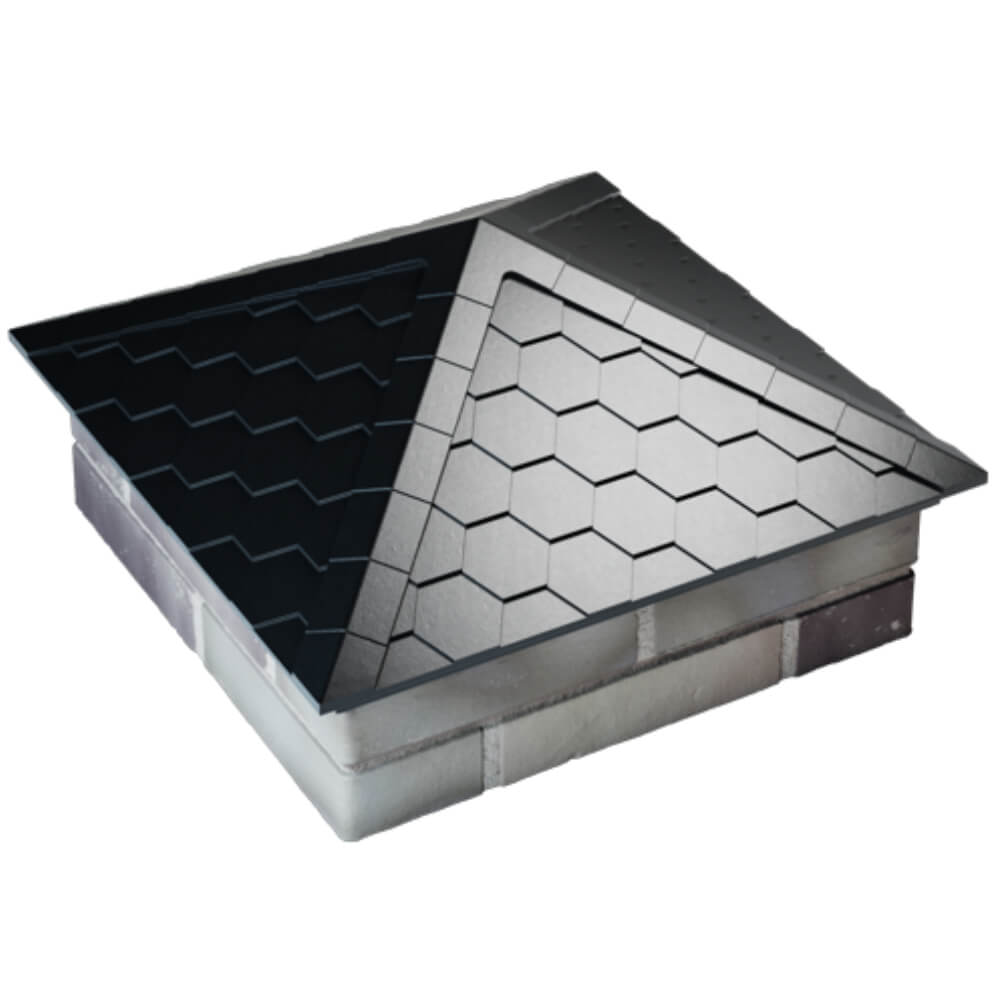 Колпак Zking Эверест Черный на столб 2х2 кирпича (535х535мм) Волоколамск фото