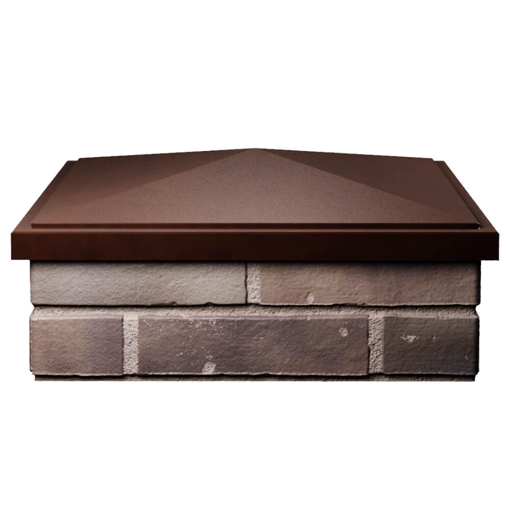 Колпак Zking БонаМоно Коричневый на столб 2х2 кирпича (515х515, 530х530мм) Волоколамск фото