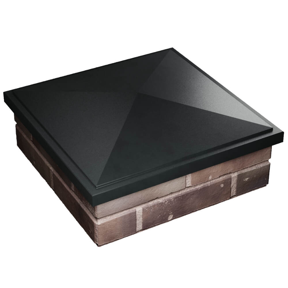 Колпак Zking БонаМоно Черный на столб 2х2 кирпича (515х515, 530х530мм) в Волоколамске фото