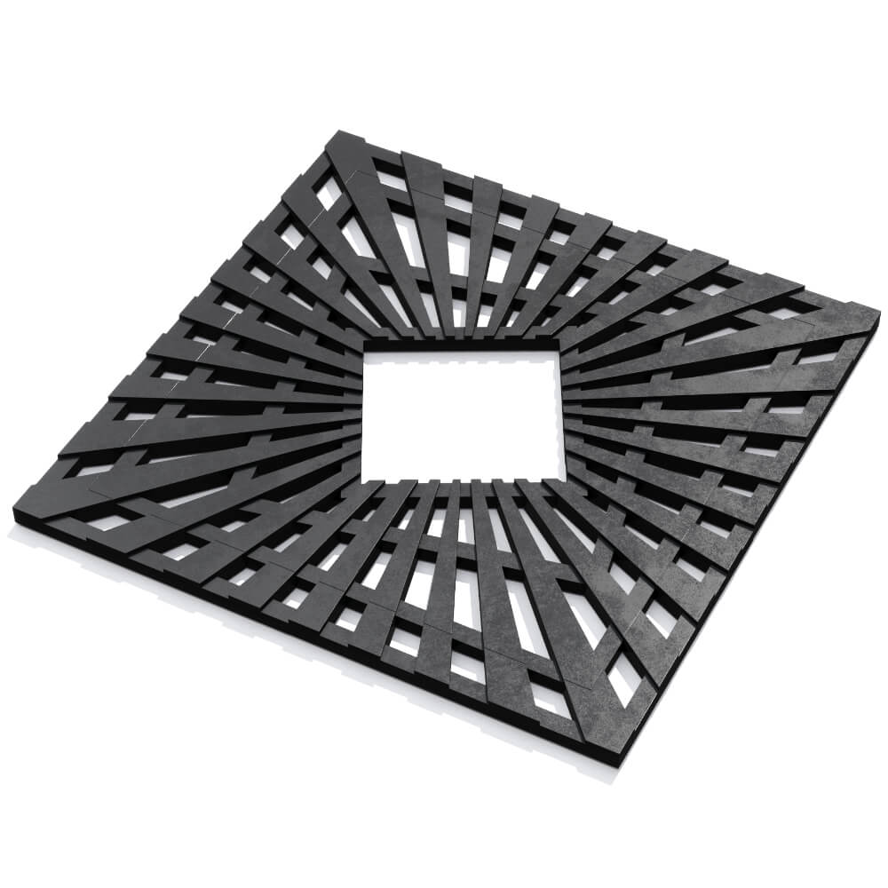 Приствольная решетка для дерева ZKING ATMOSPHERE 1.2х1.2м Черная в Волоколамске фото