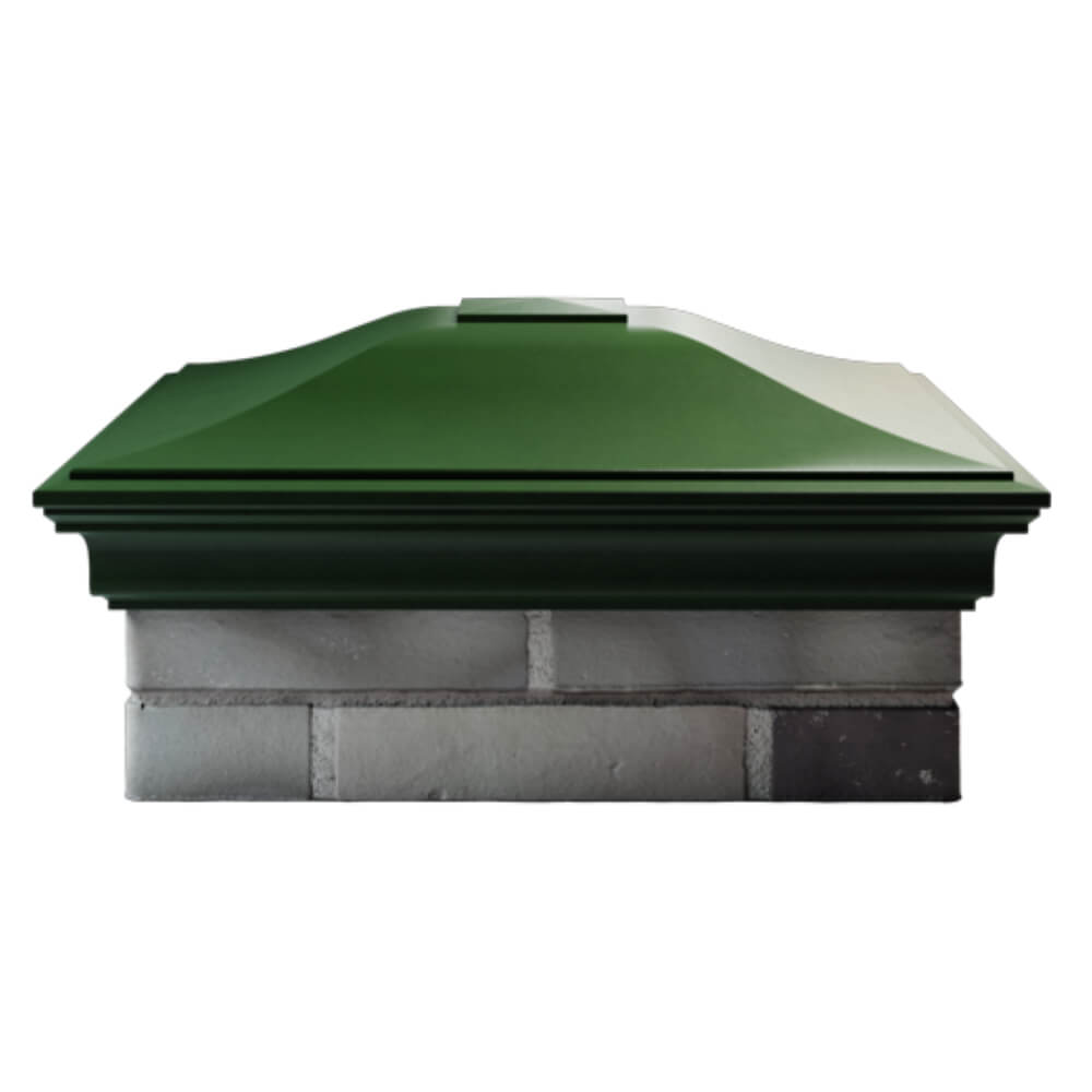 Колпак Zking Монблан Зеленый на столб 2х2 кирпича (515х515мм) в Волоколамске фото