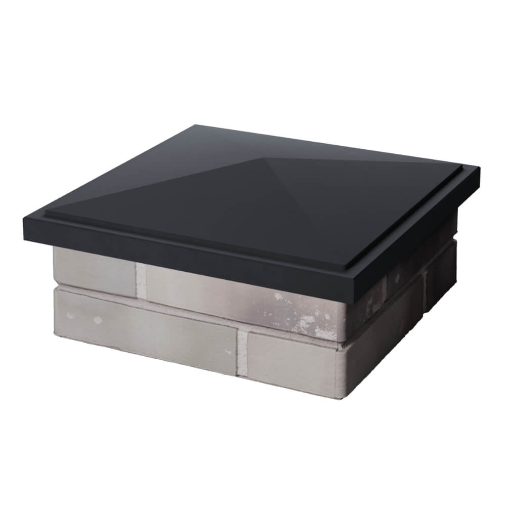 Колпак Zking БонаМоно Серый на столб 1.5х1.5 кирпича (385х385, 400х400мм) в Волоколамске фото