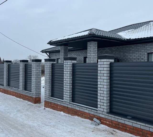 Колпак Zking Бона ХайТек Серый на столб 1.5х1.5 кирпича (385х385мм) в Волоколамске фото