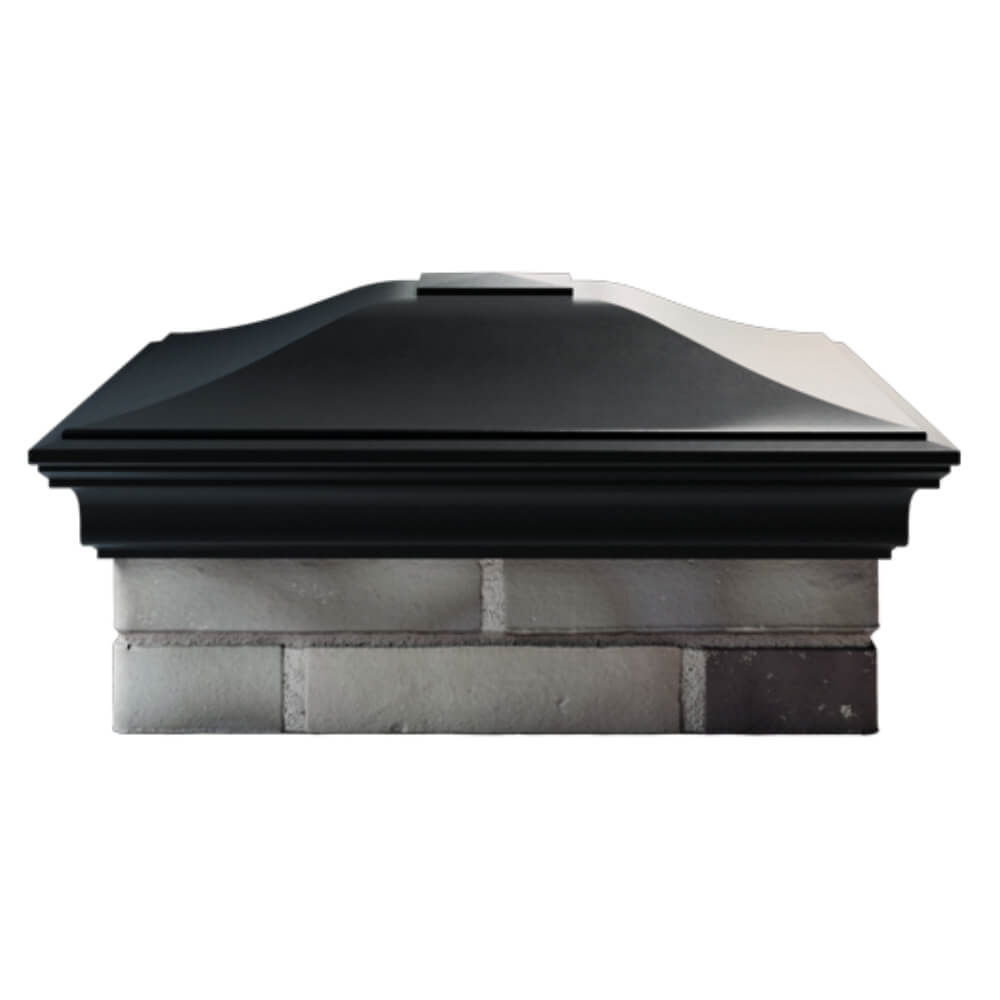 Колпак Zking Монблан Черный на столб 2х2 кирпича (515х515мм) в Волоколамске фото