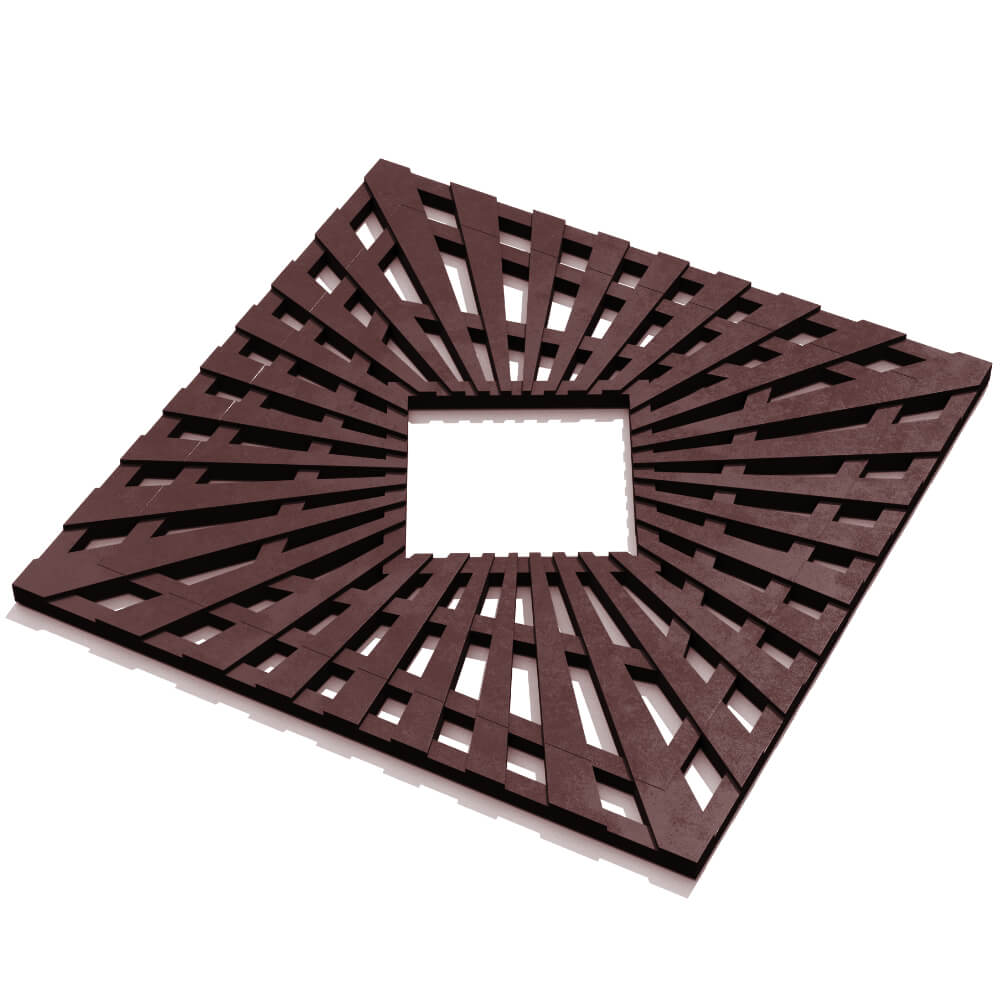 Приствольная решетка для дерева ZKING ATMOSPHERE 1.2х1.2м Коричневая в Волоколамске фото