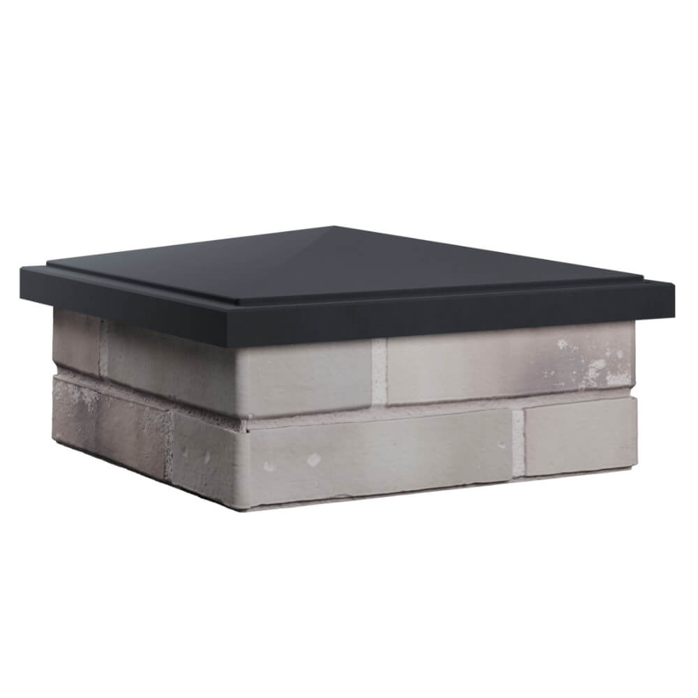 Колпак Zking БонаМоно Серый на столб 1.5х1.5 кирпича (385х385, 400х400мм) в Волоколамске фото