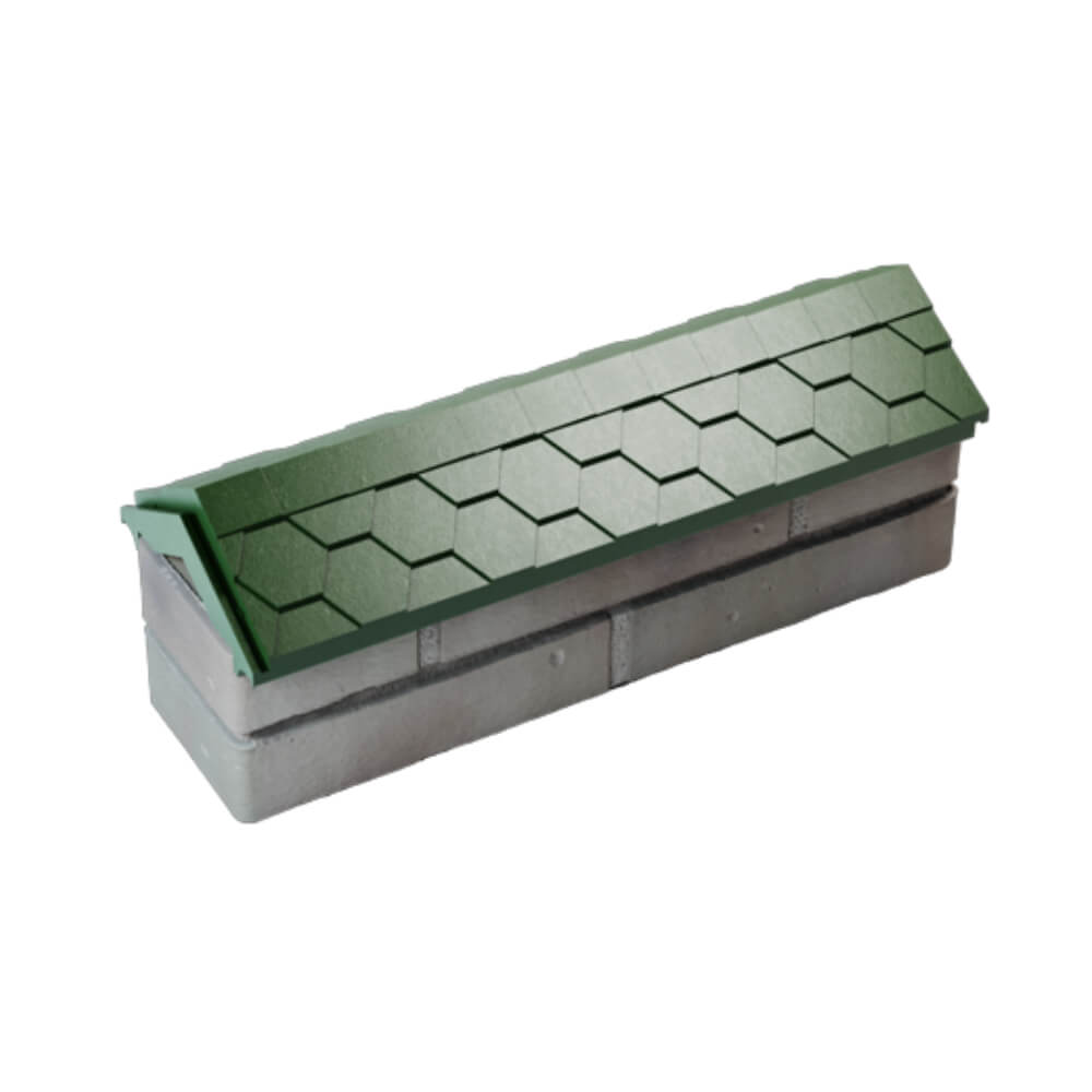 Парапет Zking Эверест Зеленый с посадкой на 0.5 кирпича (130мм) в Волоколамске фото