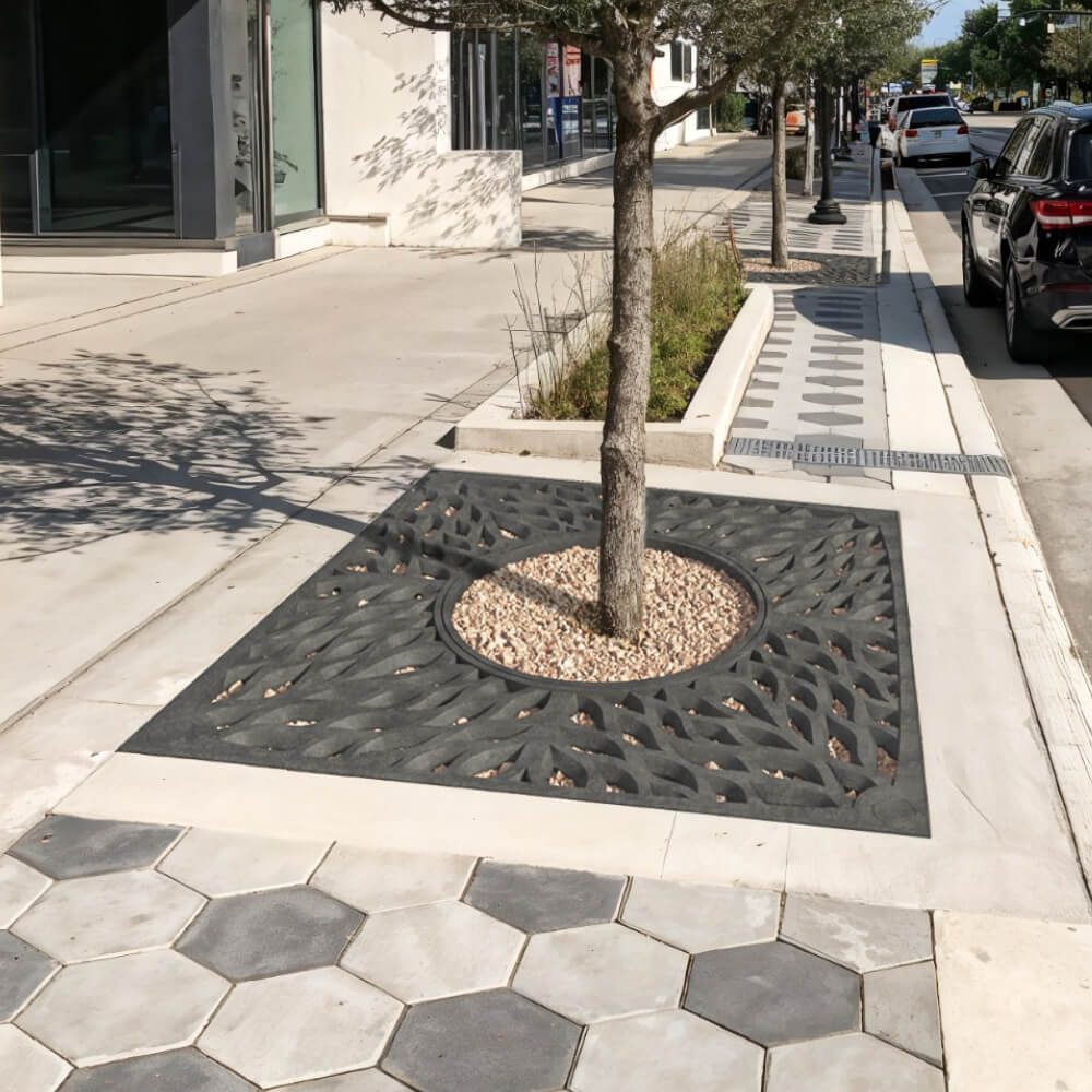 Приствольная решетка для дерева ZKING CRUST 2х2м Черная в Волоколамске фото