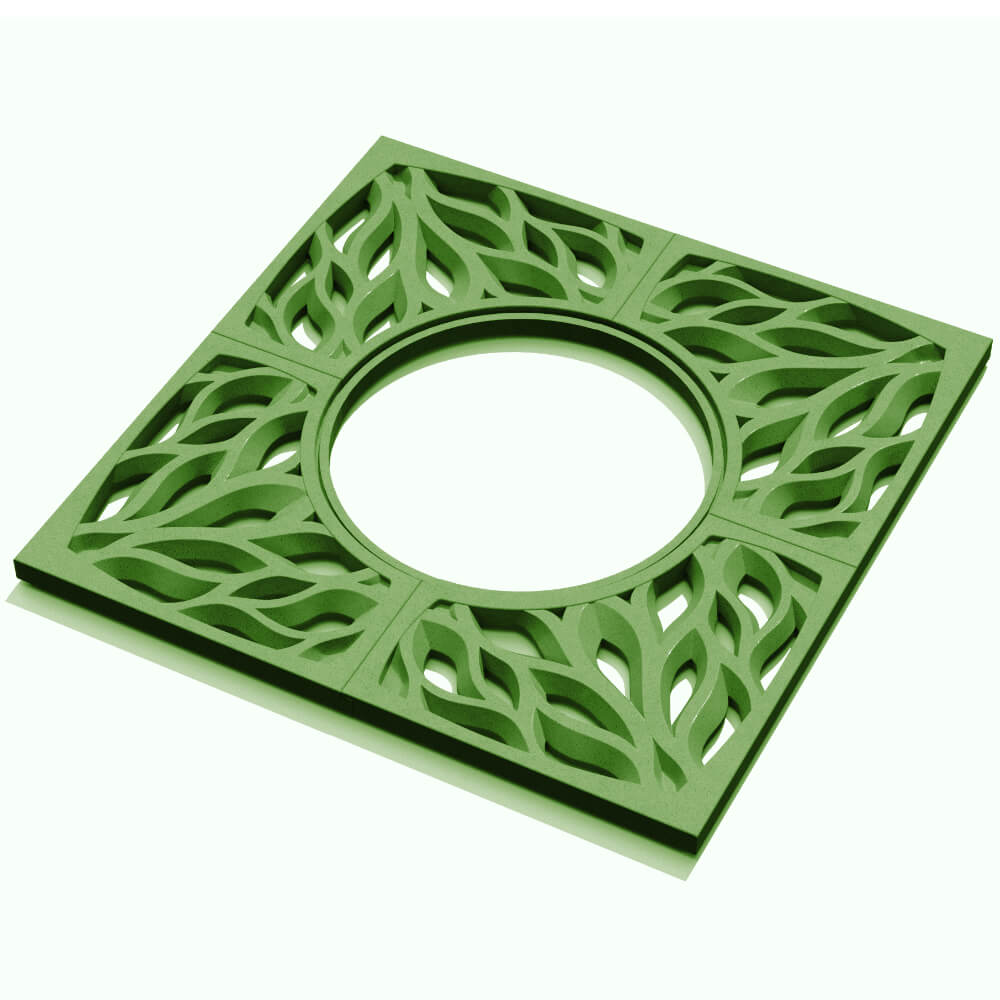 Приствольная решетка для дерева ZKING CRUST 1.2х1.2м Зеленая в Волоколамске фото