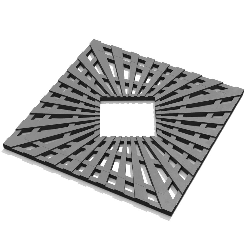 Приствольная решетка для дерева ZKING ATMOSPHERE 1.2х1.2м Серая в Волоколамске фото