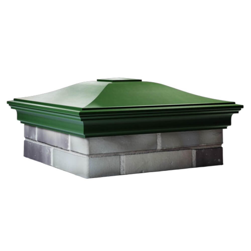 Колпак Zking Монблан Зеленый на столб 2х2 кирпича (515х515мм) в Волоколамске фото