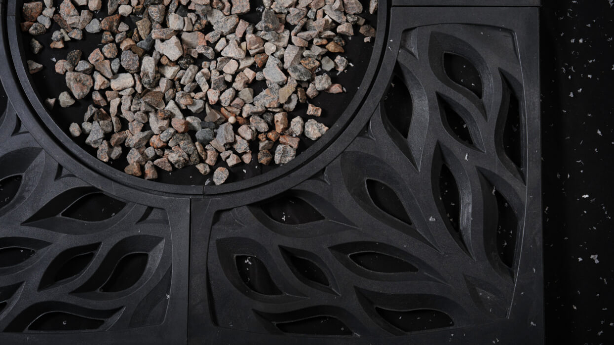 Приствольная решетка для дерева ZKING CRUST 1.2х1.2м Черная в Волоколамске фото