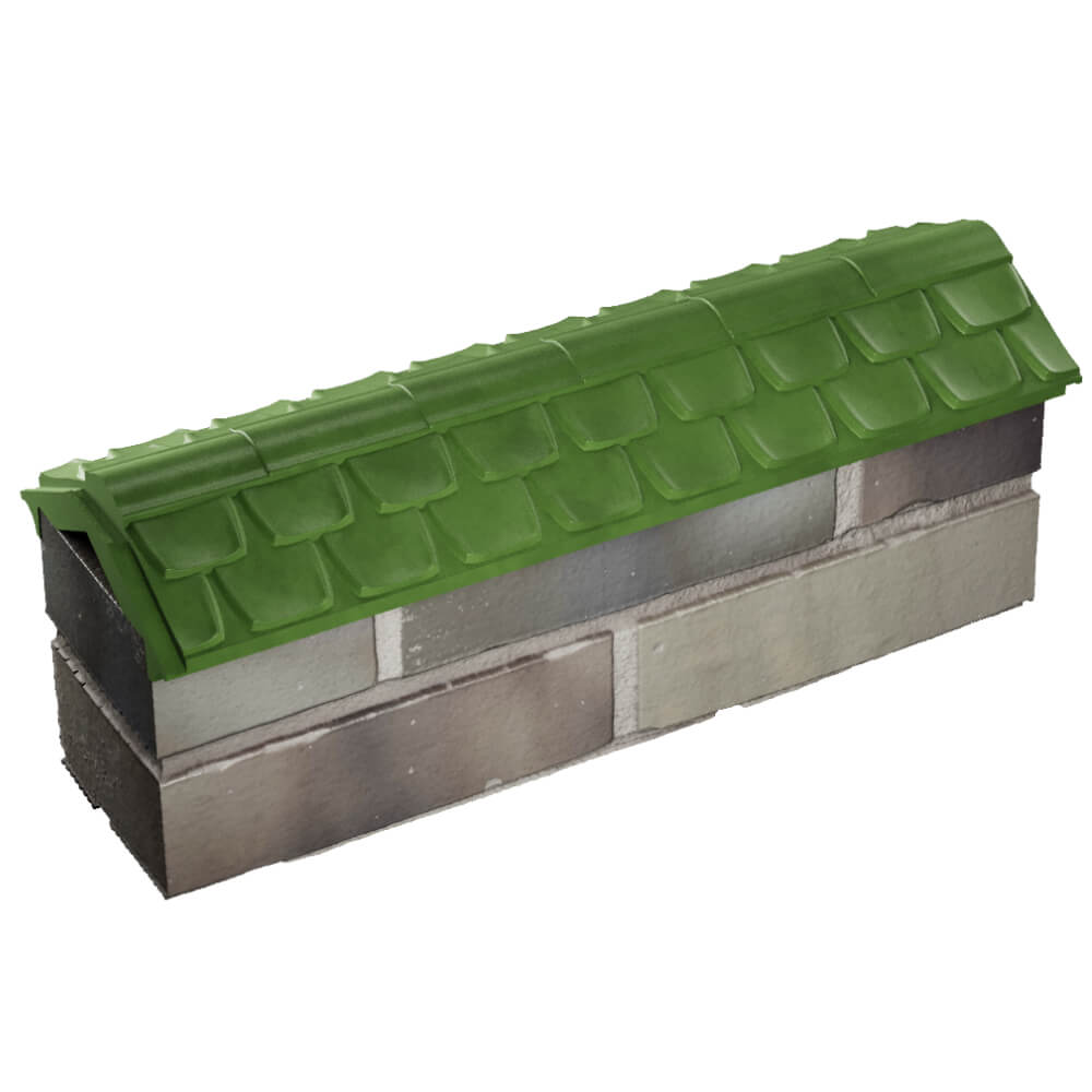 Парапет Zking Эльбрус Зеленый с посадкой на 0.5 кирпича (130мм) в Волоколамске фото